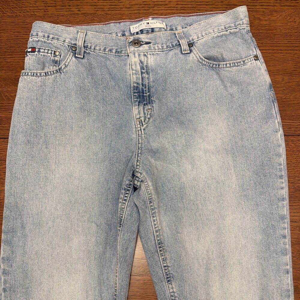 Tommy Hilfiger Jeans Womens 10R Blue Straight Leg Light Wash Denim 100% Cotton - Picture 5 of 13